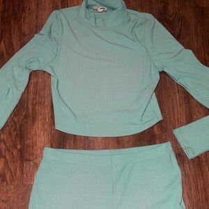 Womens 2pc biker short set